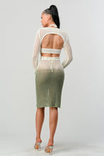 Load image into Gallery viewer, Maui Crochet Dress in Ivory Green