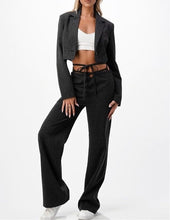Load image into Gallery viewer, Cascade Charcoal Cutout Trousers