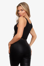 Load image into Gallery viewer, Believe Black Mesh Tank Top
