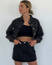 Load image into Gallery viewer, Black Diamond Denim Jacket