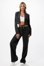 Load image into Gallery viewer, Cascade Charcoal Cutout Trousers