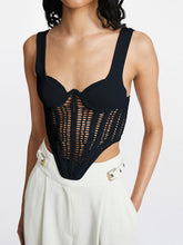 Load image into Gallery viewer, Maya Crochet Corset in Black