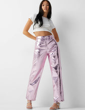 Load image into Gallery viewer, Lupe Pink Metallic Trousers