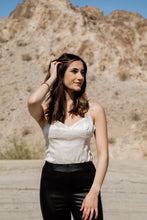 Load image into Gallery viewer, Matte Satin Bodysuit in Stone