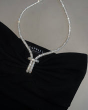Load image into Gallery viewer, Noir Crystal Halter Top in Black