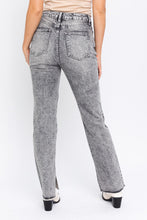 Load image into Gallery viewer, Charcoal Asymmetric Slit Jeans