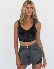 Load image into Gallery viewer, Black Python Bustier