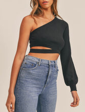 Load image into Gallery viewer, Misbehave One Shoulder Cutout Top