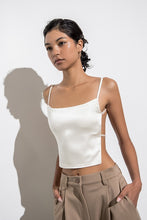 Load image into Gallery viewer, Venice Satin Top in Ivory