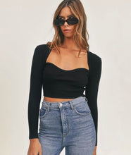Load image into Gallery viewer, Basic Edge Knit Top in Black