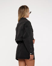 Load image into Gallery viewer, Black Diamond Denim Skirt