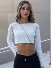 Load image into Gallery viewer, White Floral Burnout Top