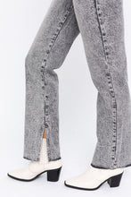 Load image into Gallery viewer, Charcoal Asymmetric Slit Jeans
