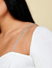Load image into Gallery viewer, Aspire Crystal Knit Top in White