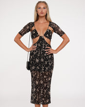 Load image into Gallery viewer, Astoria Mesh Maxi Dress in Black Taupe