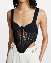 Load image into Gallery viewer, Maya Crochet Corset in Black