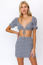 Load image into Gallery viewer, Venice Floral Gingham Skirt