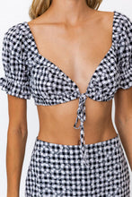 Load image into Gallery viewer, Venice Floral Gingham Top