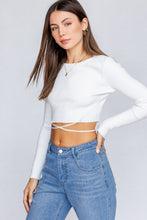 Load image into Gallery viewer, Humble Ties Ribbed Knit Sweater in White