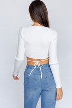 Load image into Gallery viewer, Humble Ties Ribbed Knit Sweater in White