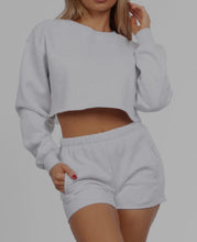 Load image into Gallery viewer, Light Heather Grey Sweat Short

