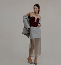 Load image into Gallery viewer, Catalina Bustier Top in Merlot
