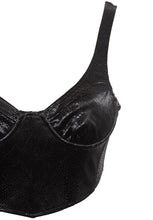 Load image into Gallery viewer, Black Python Bustier
