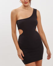 Load image into Gallery viewer, Hourglass Mini Dress in Black
