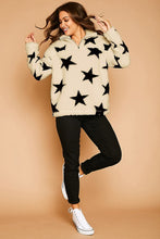 Load image into Gallery viewer, Star Edge Faux Fur Pullover
