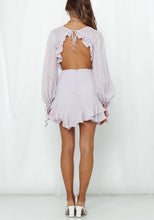 Load image into Gallery viewer, Valiant Chiffon Ruffle Dress in Lavender

