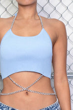 Load image into Gallery viewer, Halter Chain Top in Blue
