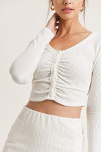 Load image into Gallery viewer, Sunday Textured Knit Set in White

