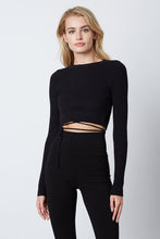 Load image into Gallery viewer, Humble Ties Ribbed Knit Sweater in Black
