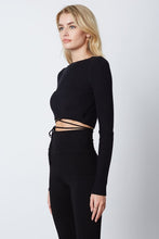 Load image into Gallery viewer, Humble Ties Ribbed Knit Sweater in Black
