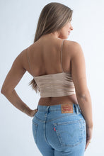 Load image into Gallery viewer, Allure Satin Top in Champagne
