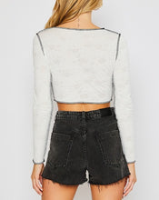 Load image into Gallery viewer, White Floral Burnout Top
