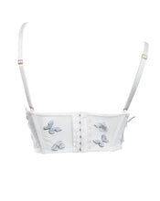 Load image into Gallery viewer, White Butterfly Mesh Top
