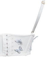 Load image into Gallery viewer, White Butterfly Mesh Top
