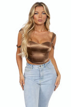 Load image into Gallery viewer, Golden Hour Satin Top
