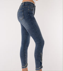 Lure Crystal Studded Denim Jeans