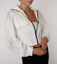 Load image into Gallery viewer, Crystal Edge Jacket in White
