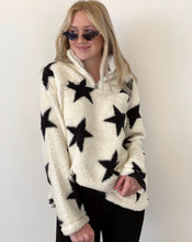 Load image into Gallery viewer, Star Edge Faux Fur Pullover
