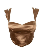 Load image into Gallery viewer, Golden Hour Satin Top

