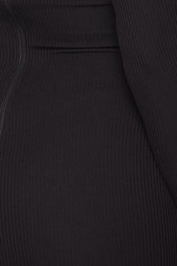 Impact Ribbed Shrug Dress in Black