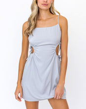 Load image into Gallery viewer, Maya Satin Dress in Dusty Blue
