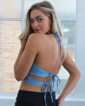 Load image into Gallery viewer, Coastal Satin Top in Blue
