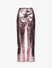 Load image into Gallery viewer, Lupe Pink Metallic Trousers
