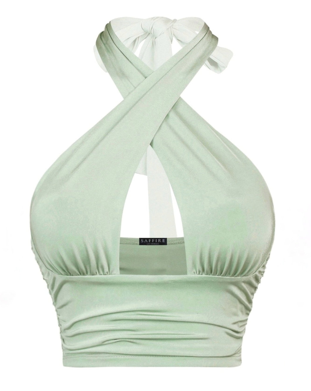 Glow Halter Top in Sage