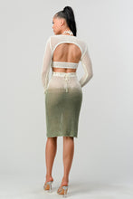 Load image into Gallery viewer, Maui Crochet Dress in Ivory Green
