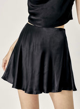 Load image into Gallery viewer, Huxton Black Satin Skirt
